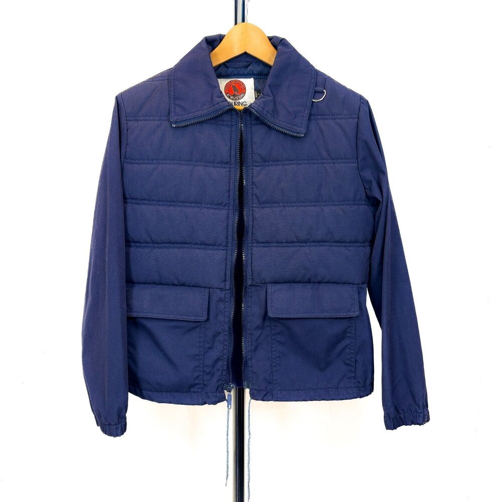 Mountain Goat by White Stag Touring Womens L Light Ski Jacket Blue 70s 80's